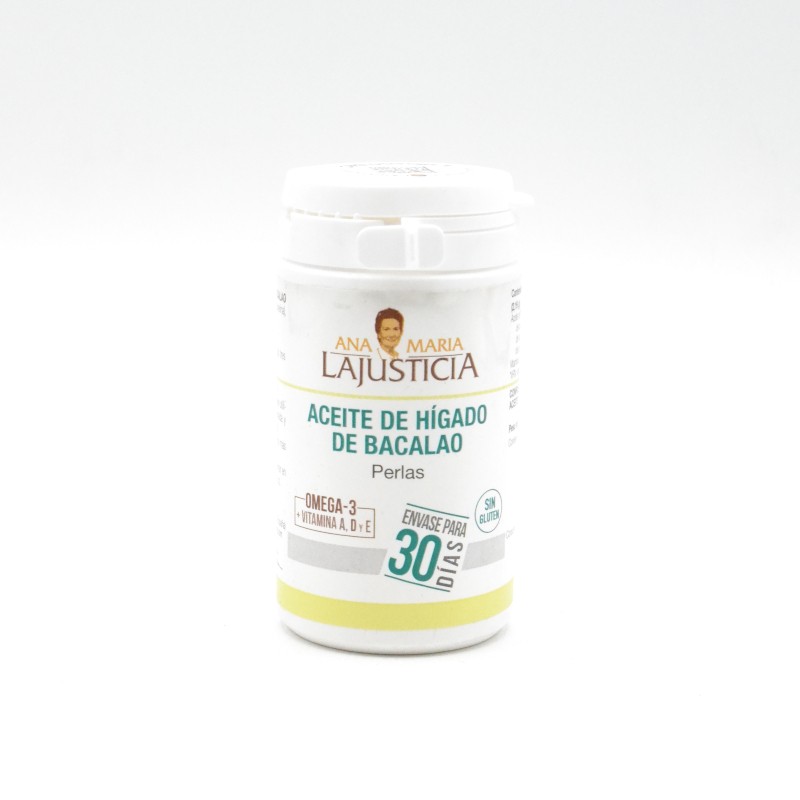 AM LAJUSTICIA ACEITE HIGADO BACALAO 90 PERLAS Parafarmacia