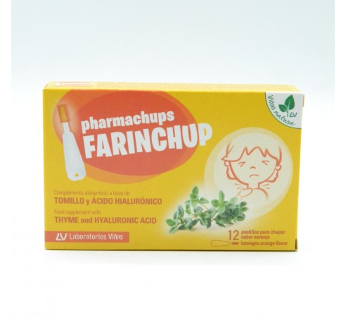 PHARMACHUPS FARINCHUP 12 PASTILLAS SABOR NARANJA Parafarmacia