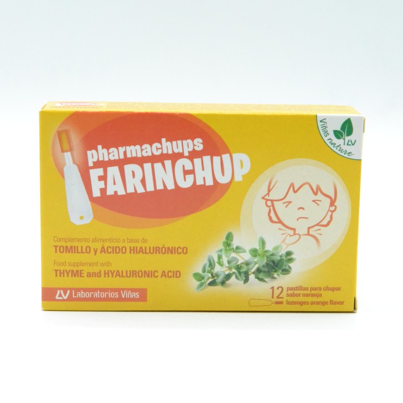 PHARMACHUPS FARINCHUP 12 PASTILLAS SABOR NARANJA Parafarmacia