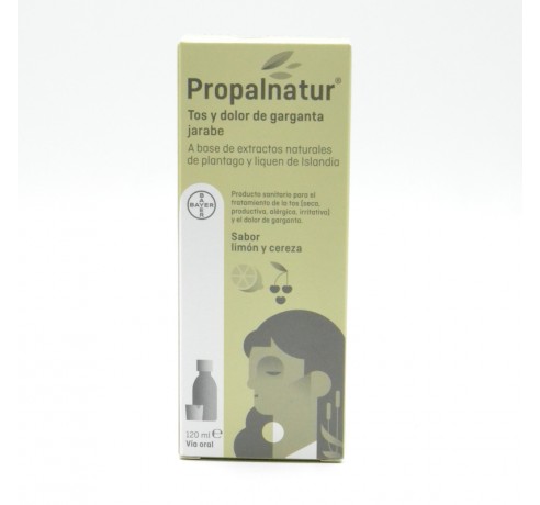 PROPALNATUR TOS Y DOLOR DE GARGANTA JARABE 120 ML SABOR LIMON Y CEREZA Parafarmacia