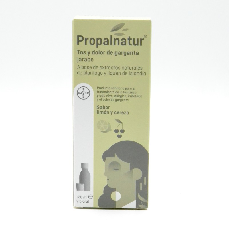 PROPALNATUR TOS Y DOLOR DE GARGANTA JARABE 120 ML SABOR LIMON Y CEREZA Parafarmacia