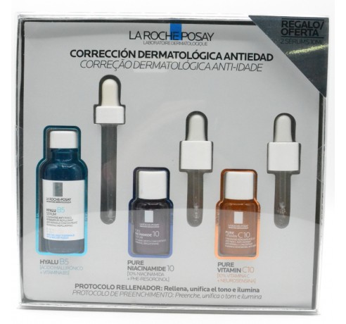 COFRE HYALU B5 SERUM 30ML + VITC 10ML + ANTHELIOS AGE CORRECR SPF50+15 ML Antiedad