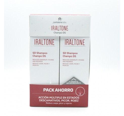 IRALTONE CHAMPU DS DUPLO 2X200 ML Higiene y Salud