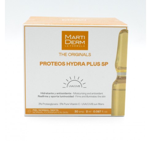 MARTIDERM PROTEOS HYDRAPLUS SPF PIEL NORMAL/MIXTA (NARANJA) 30AMP Antiedad