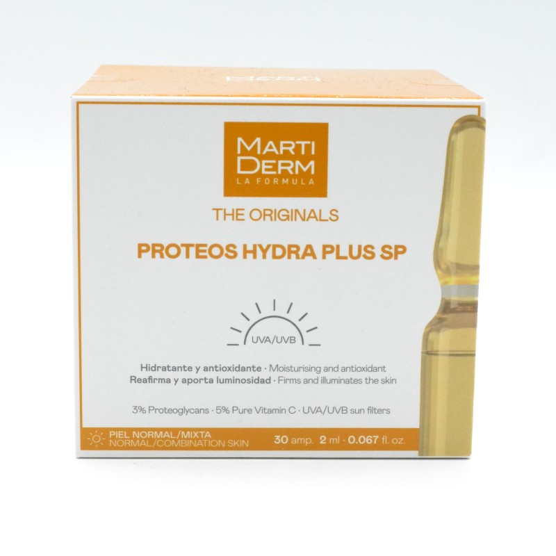 MARTIDERM PROTEOS HYDRAPLUS SPF PIEL NORMAL/MIXTA (NARANJA) 30AMP Antiedad