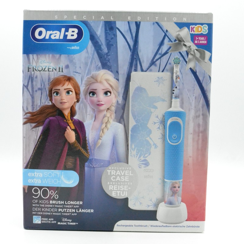 Oral-B Cepillo Eléctrico Kids Frozen con Estuche de Viaje