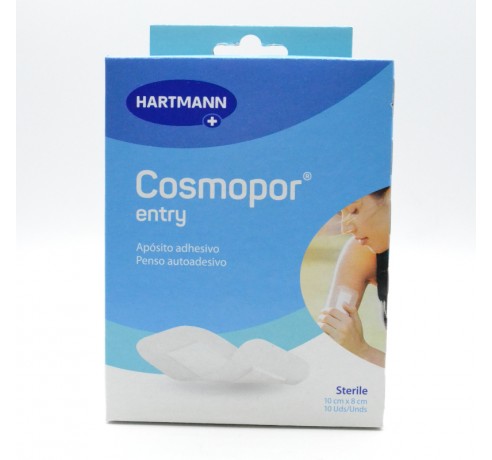 COSMOPOR ENTRY APOSITO ESTERIL 10 CM X 8 CM 10U Tiritas y apósitos