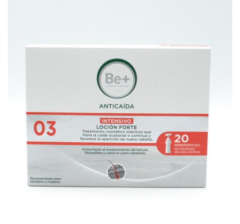 BE+ ANTICAIDA LOCION FORTE 20 UNIDADES 5 ML Parafarmacia