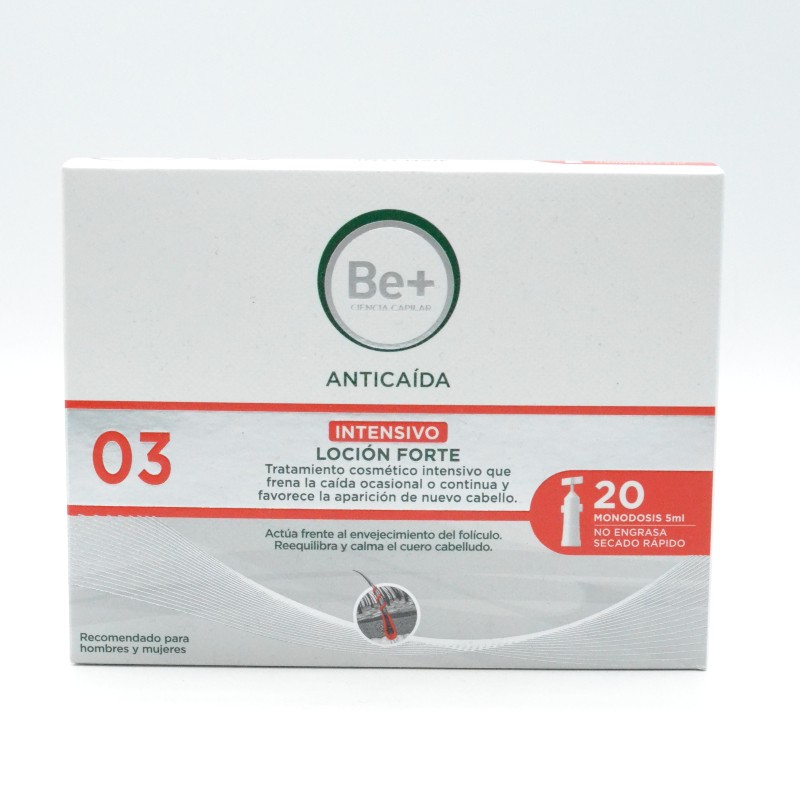 BE+ ANTICAIDA LOCION FORTE 20 UNIDADES 5 ML Parafarmacia