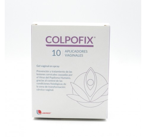 COLPOFIX GEL VAGINAL EN SPRAY 1 FRASCO 20 ML + 10 APLICADORES Parafarmacia