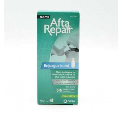 AFTA REPAIR ENGUAJUE BUCAL 100 ML SABOR MENTA Parafarmacia