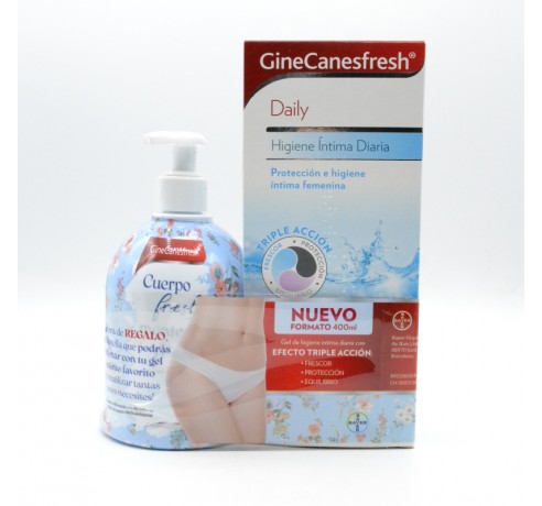 GINECANESFRESH HIGIENE INTIMA DIARIA 1 ENVASE 400 ML Parafarmacia