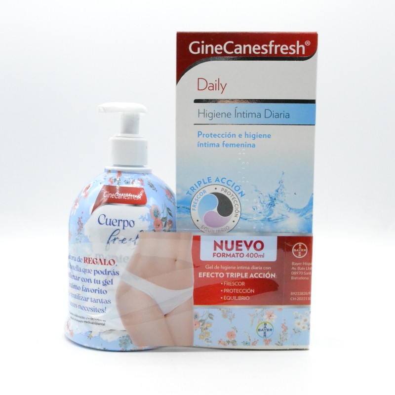 GINECANESFRESH HIGIENE INTIMA DIARIA 1 ENVASE 400 ML Parafarmacia