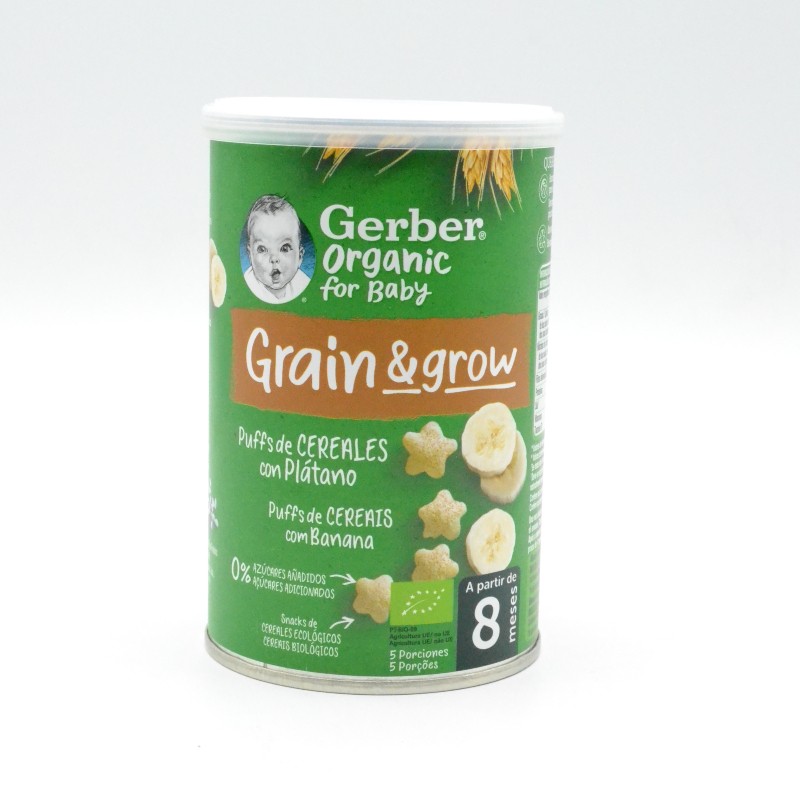 GERBER SNACK CEREALES CON PLATANO 35 G Parafarmacia