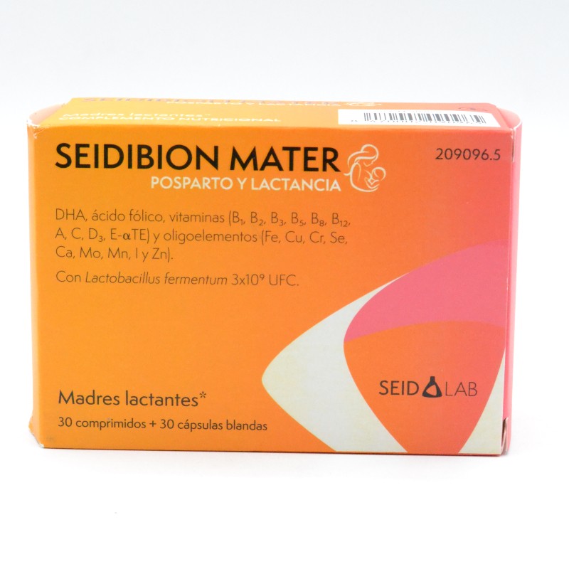 SEIDIBION MATER 30 CAPSULAS Y 30 COMPRIMIDOS Parafarmacia