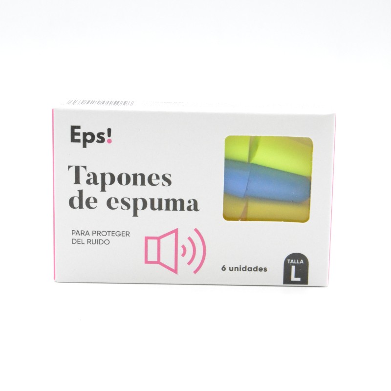 EPS TAPONES DE ESPUMA COLORES 6 UNIDADES TALLA L Parafarmacia