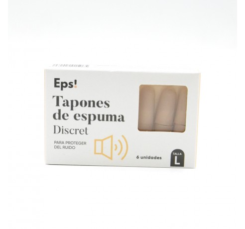 EPS TAPONES DE ESPUMA DISCRET 6 UNIDADES TALLA L Parafarmacia