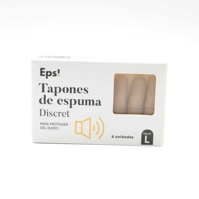 EPS TAPONES DE ESPUMA DISCRET 6 UNIDADES TALLA L Parafarmacia