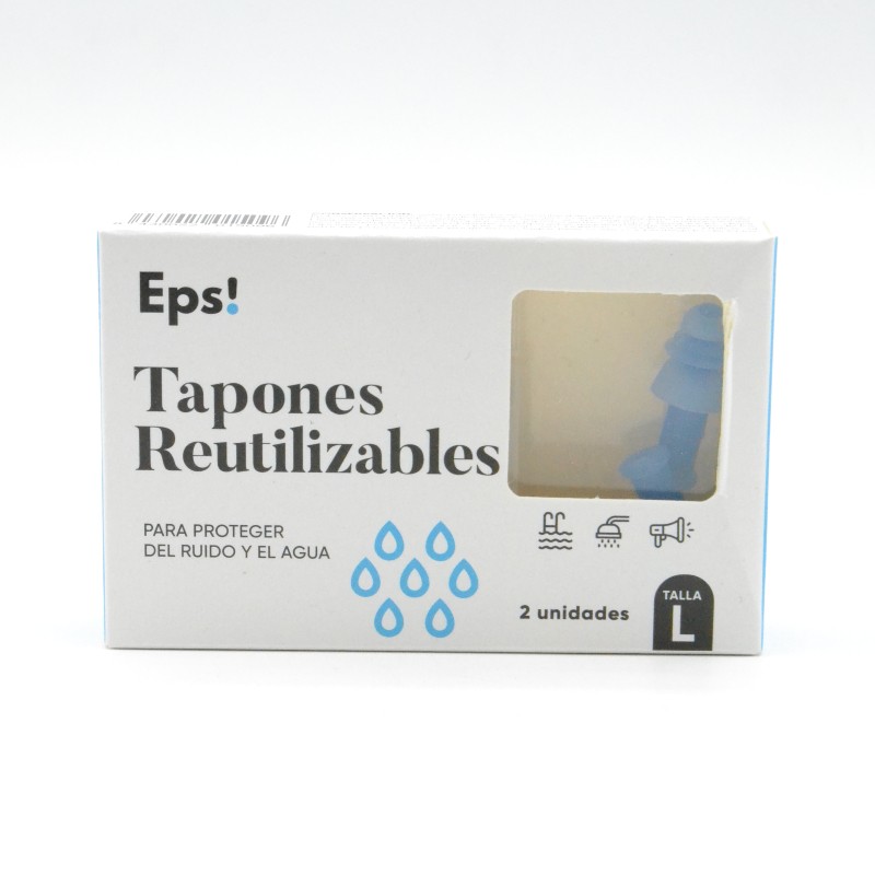 EPS TAPONES DE SILICONA REUTILIZABLES 2 UNIDADES TALLA L Parafarmacia