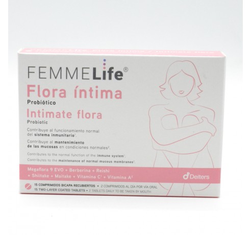 FEMMELIFE FLORA INTIMA 15 COMPRIMIDOS ORALES Parafarmacia