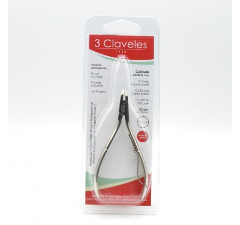 3 CLAVELES ALICATE CUTICULA CORTE 5 MM Parafarmacia