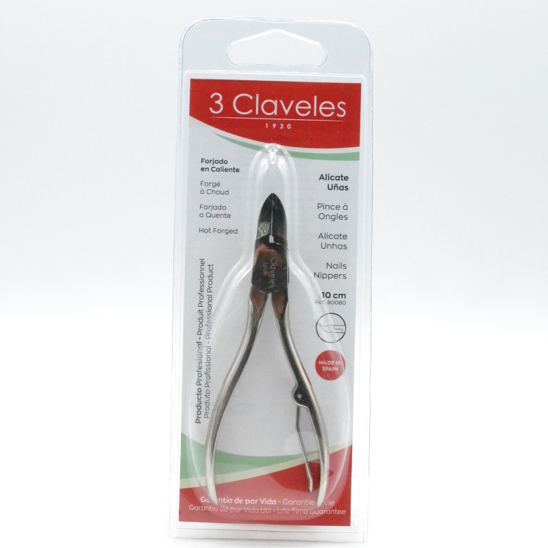 3 CLAVELES ALICATE UÑAS 10CM Parafarmacia
