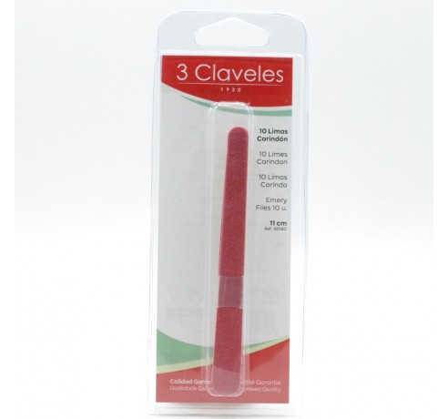 3 CLAVELES 10 LIMAS CORINDON 11CM Parafarmacia