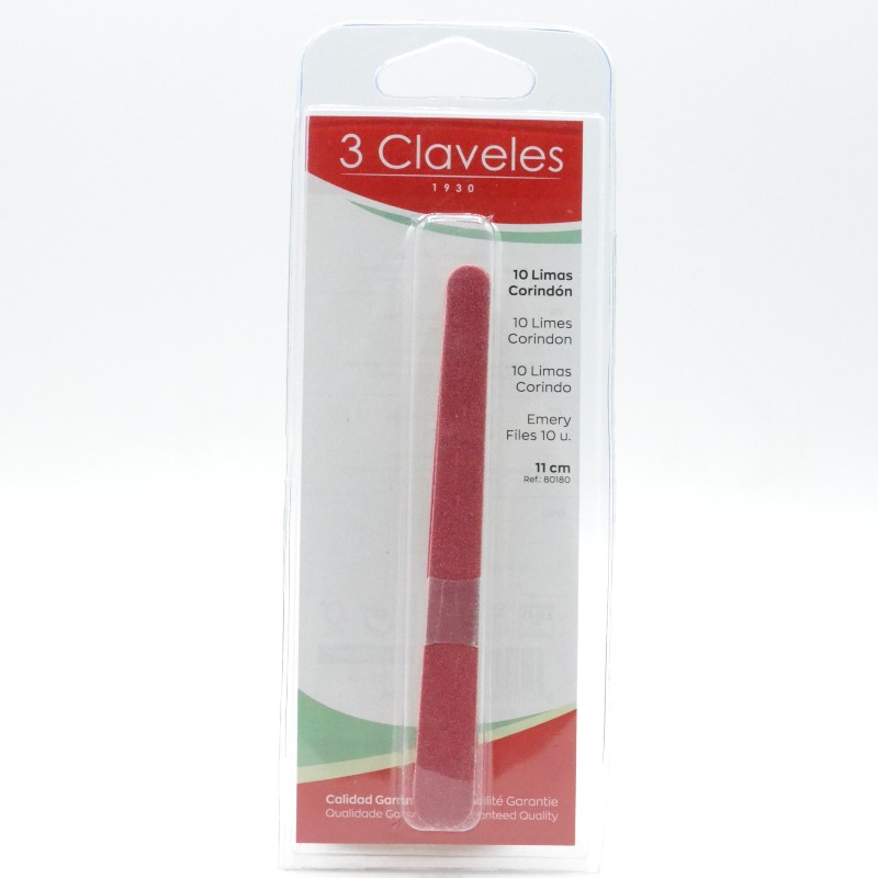 3 CLAVELES 10 LIMAS CORINDON 11CM Parafarmacia