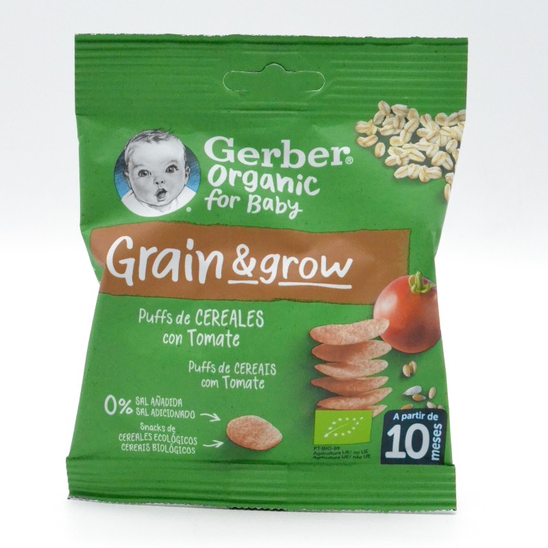 GERBER SNACK CEREALES CON TOMATE Parafarmacia