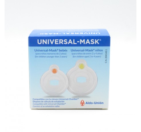 MASCARILLA UNIVERSAL MASK 2 UNIDADES BEBES + NIÑOS Parafarmacia