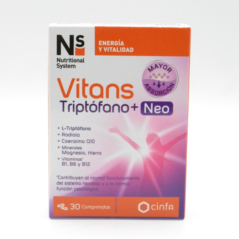 NS VITANS TRIPTOFANO+ NEO 30 COMPRIMIDOS Parafarmacia