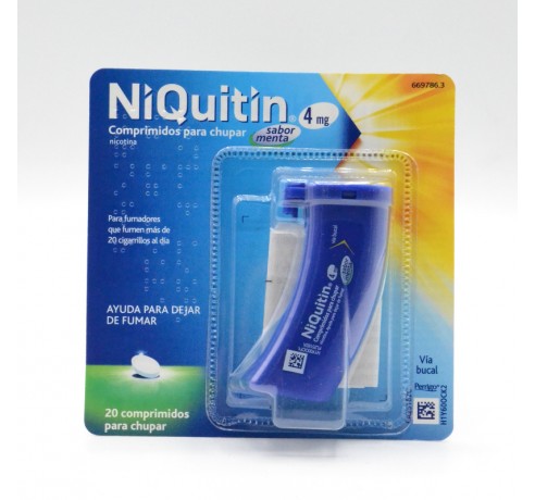 NIQUITIN 4 MG 20 COMPRIMIDOS PARA CHUPAR MENTA Anti-tabáquicos