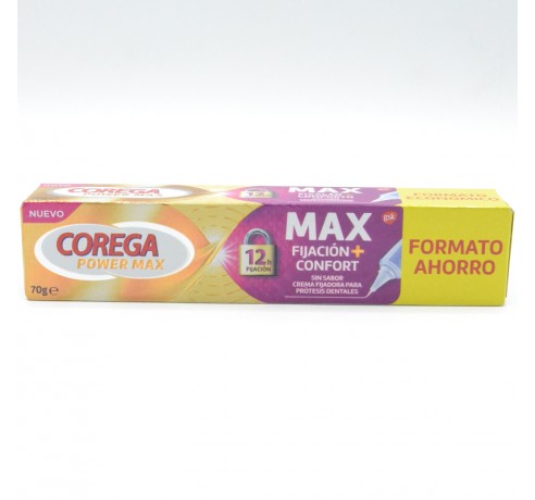 COREGA MAX FIJACION + CONFORT SIN SABOR 70 GR Parafarmacia