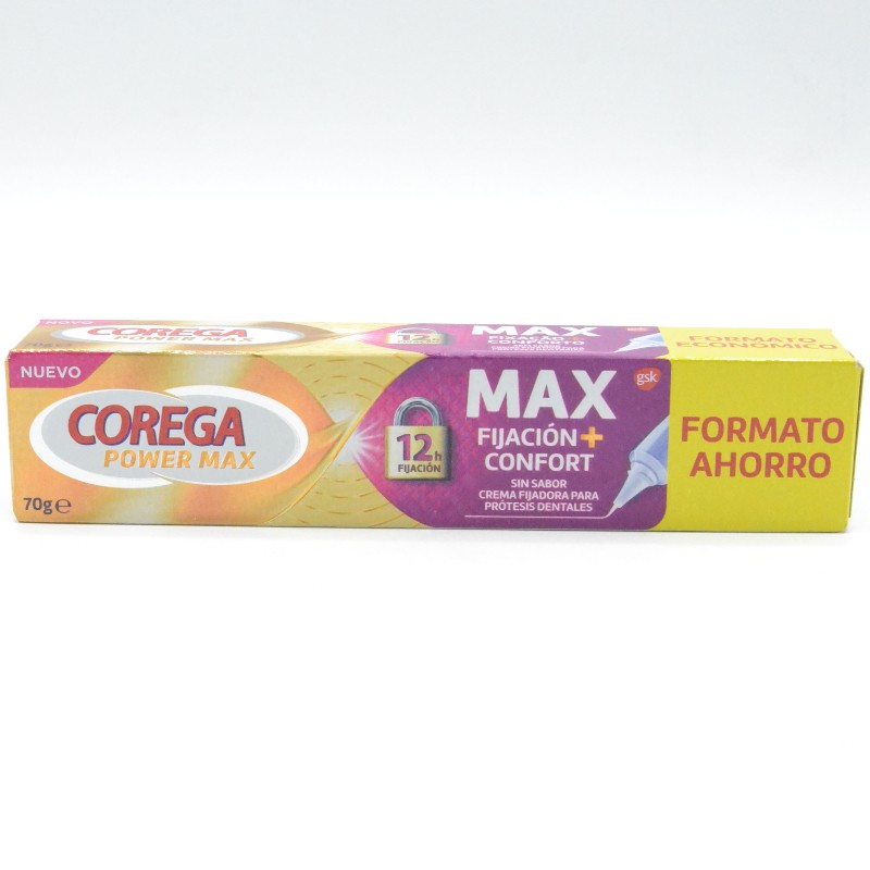 COREGA MAX FIJACION + CONFORT SIN SABOR 70 GR Parafarmacia