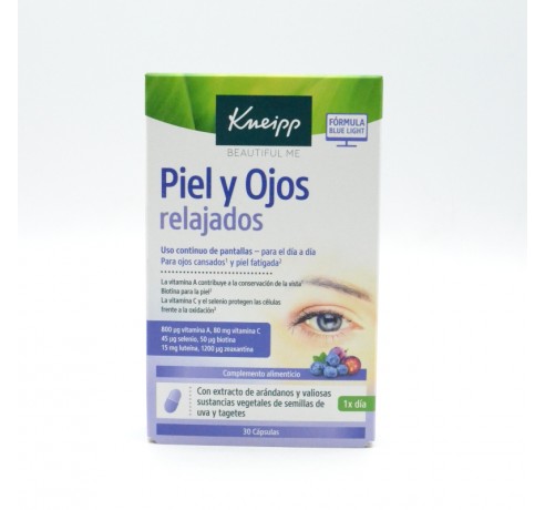 KNEIPP PIEL Y OJOS RELAJADOS 30 CAPSULAS Parafarmacia