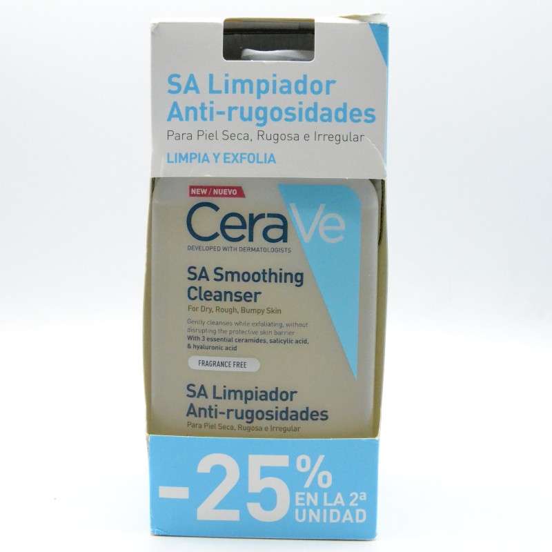 CERAVE SA GEL LIMPIADOR ANTI-RUGOSIDADES DUPLO 473ML X 2 Parafarmacia
