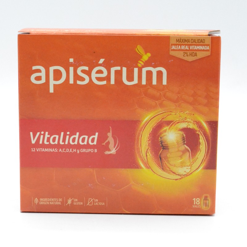 APISERUM VITALIDAD 18 VIALES Energía y vitalidad