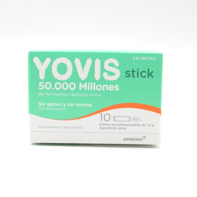 YOVIS 10 SOBRES BUCODISPERSABLES Parafarmacia