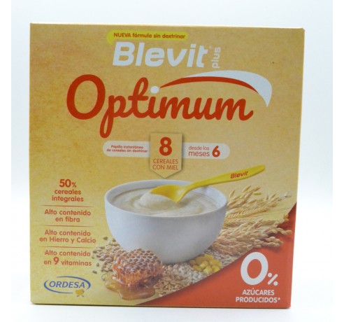 BLEVIT PLUS OPTIMUM 8 CEREALES MIEL 400 G Parafarmacia