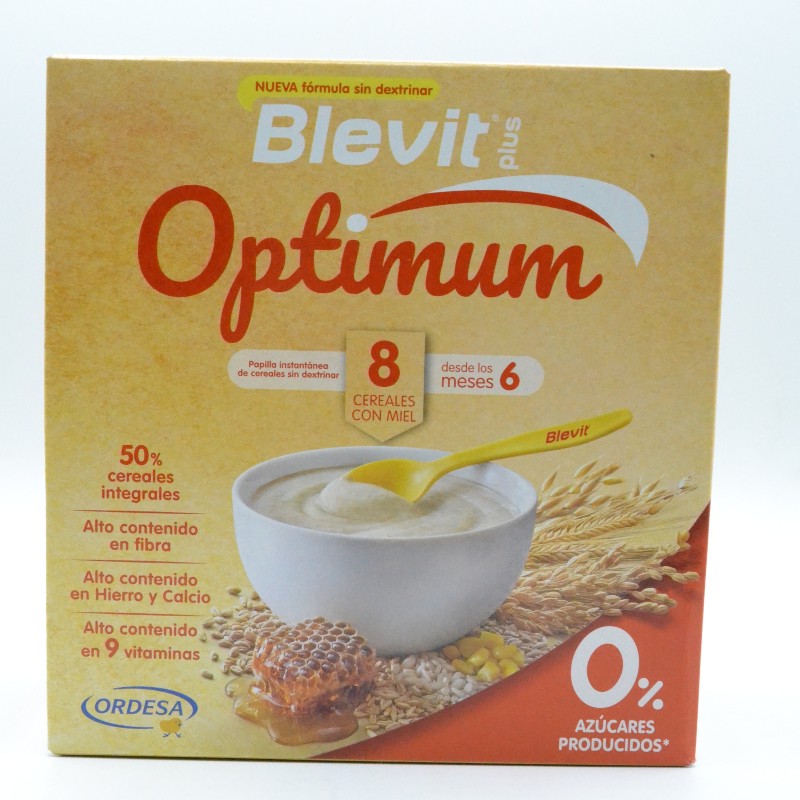 BLEVIT PLUS OPTIMUM 8 CEREALES MIEL 400 G Parafarmacia