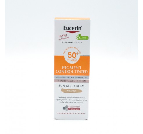 EUCERIN SOLAR PIGMENT CONTROL 50+ FPS COLOR 50ML Parafarmacia