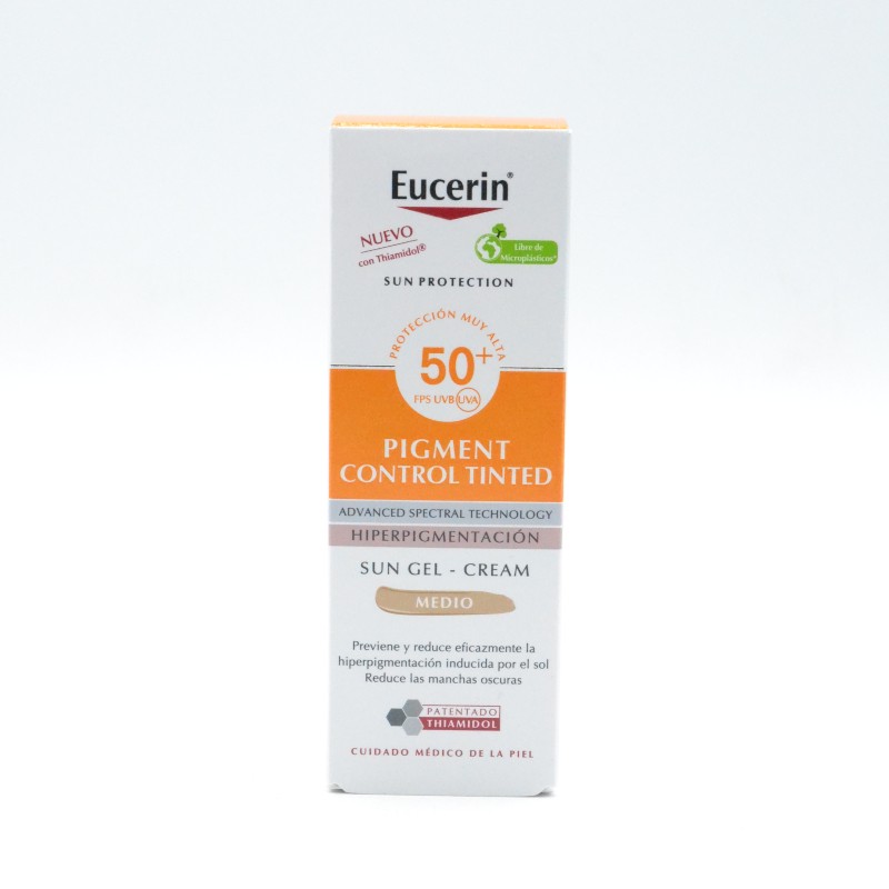 EUCERIN SOLAR PIGMENT CONTROL 50+ FPS COLOR 50ML Parafarmacia