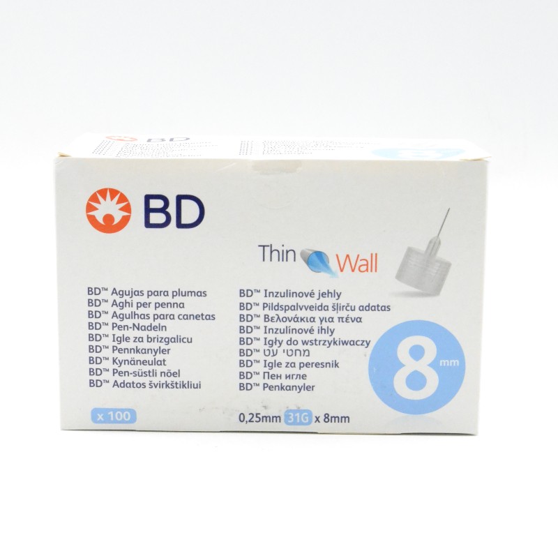BD MICROFINE AGUJA 0,25X8MM 31G 100UDS R.320213 Parafarmacia
