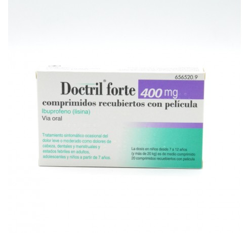 DOCTRIL FORTE 400 MG 20 COMPRIMIDOS RECUBIERTOS Medicamentos