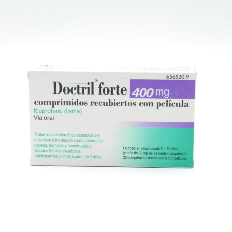 DOCTRIL FORTE 400 MG 20 COMPRIMIDOS RECUBIERTOS Medicamentos