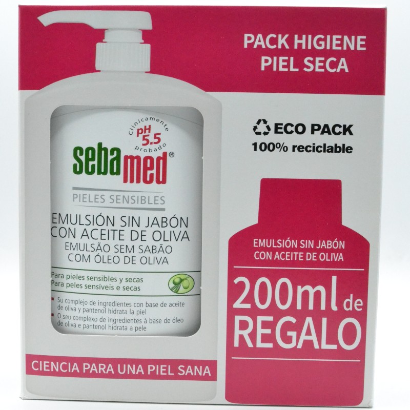 SEBAMED EMULSION S/JABON OLIVA 1L+200ML REGALO Parafarmacia