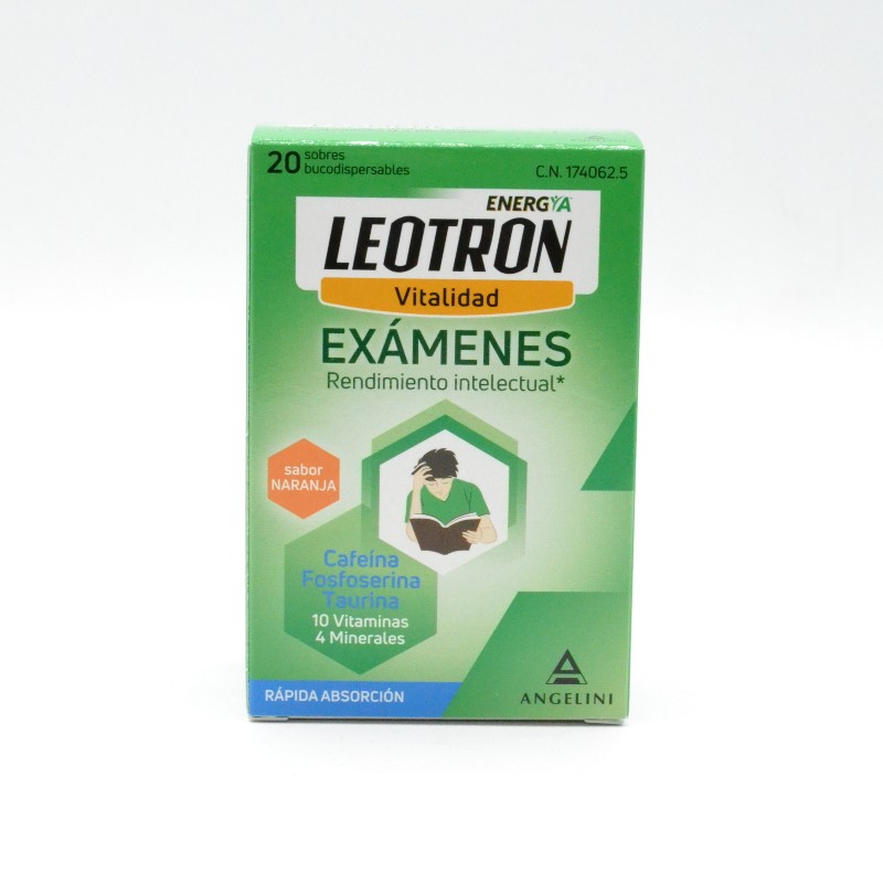 LEOTRON EXAMENES 20 SOBRES BUCODISPERSABLES Parafarmacia