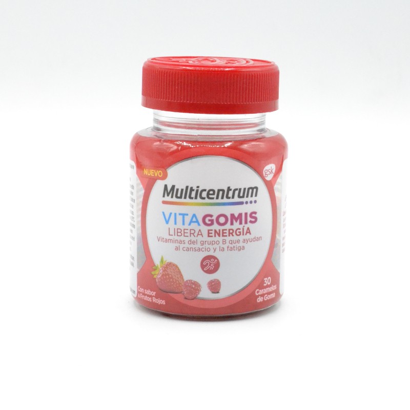 MULTICENTRUM VITAGOMIS 30 CARAMELOS FRUTOS ROJOS Parafarmacia