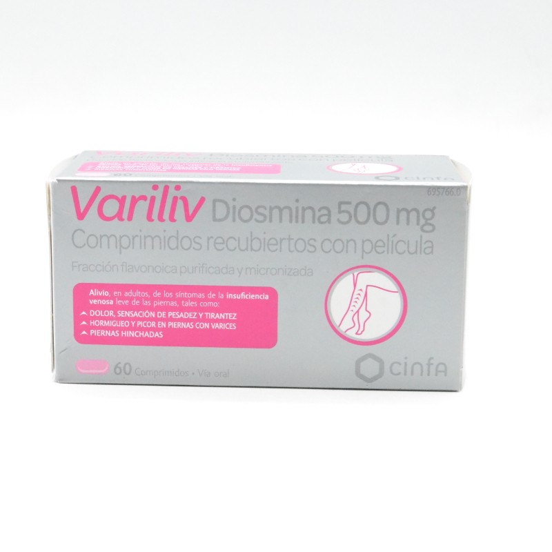 VARILIV (DIOSMINA) 500 MG 60 COMPRIMIDOS RECUBIE Circulación