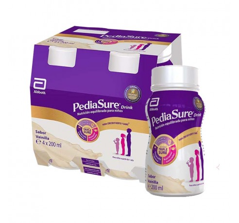 PEDIASURE DRINK VAINILLA 4 X 200 ML Parafarmacia